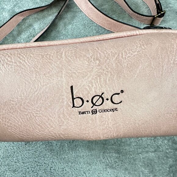 Born Concept Amherst Crossbody Light Pink Bucket Bag Preowned *See Photos* - Picture 5 of 5